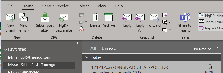 Digital postbesked