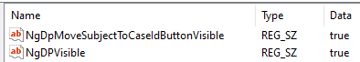 Registry String